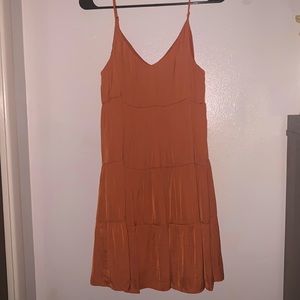 Burnt Orange tiered dress NEW